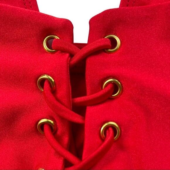 Ris-K Quest Swim Top Shimmer Fire • Medium • NWT - Picture 8 of 12